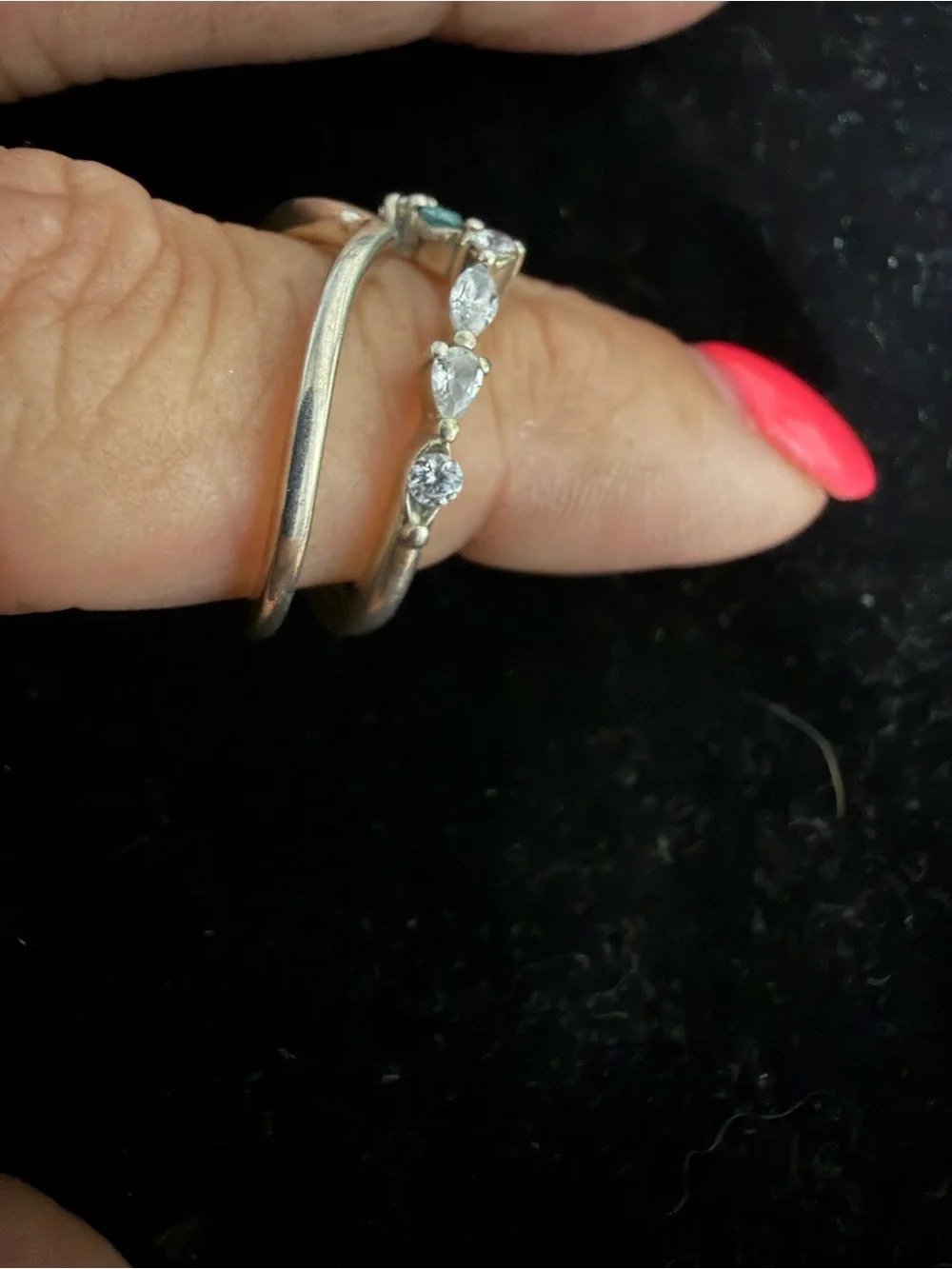 Pandora 925 Sterling silver set rings